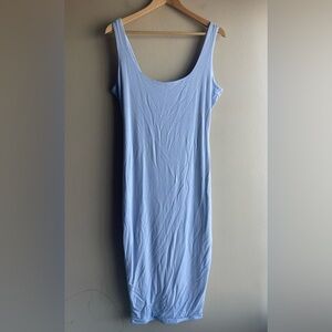 Naked Wardrobe Women Blue Mid Dress Size 1X